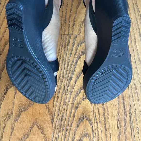 CROCS Black Wedges for Women - Picture 11 of 16